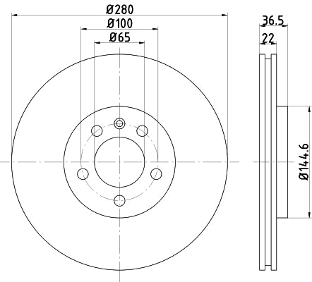 NF PARTS Тормозной диск NF1699060